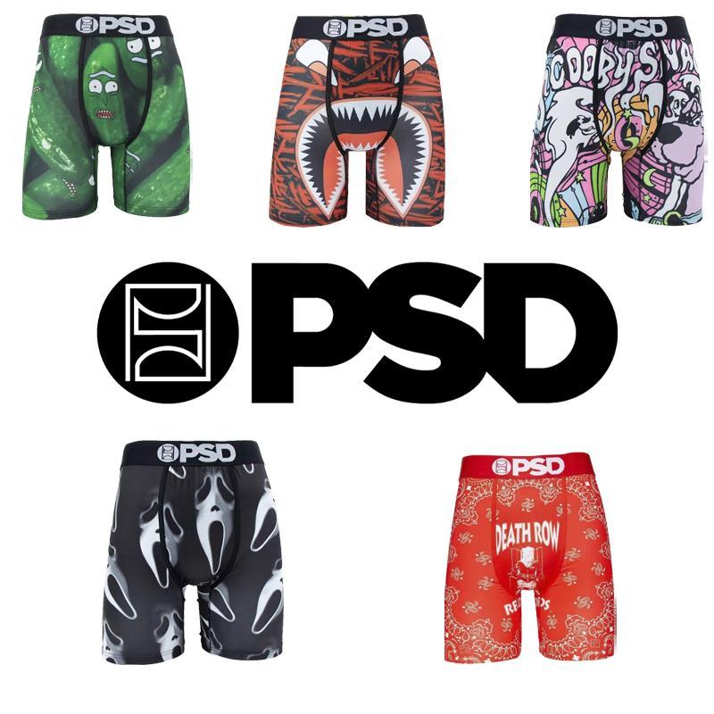 Fashion Lingerie Menswear Spandex Boy PSD Underwear Boxer Briefs Printed Outdoor Sports Underwear Underwear, Fitness Running Daily Wear Comfortable Quick-drying Boxer Briefs Shorts Boys' Lightweight