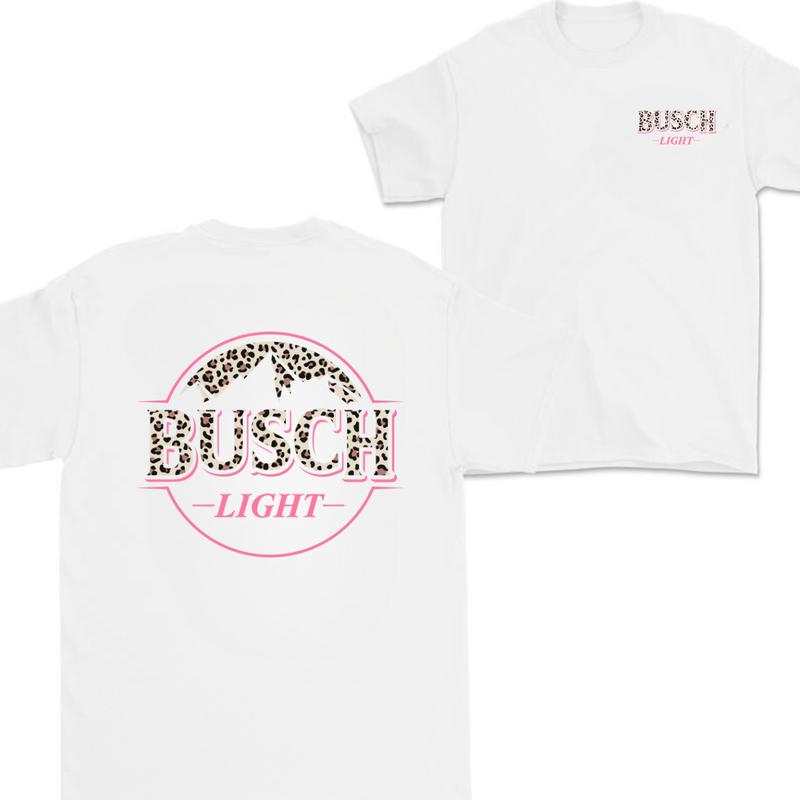 Busch Light Leopart Logo Hoodie - SweatShirt  - T-shirt , 2 side - Busch Light SweatShirt, Unisex Appeal , Every Color Available, For Men & For Women Sweater, Unisex Hoodie