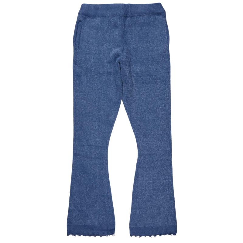 Keve Navy Knit Flare Sweat Pant