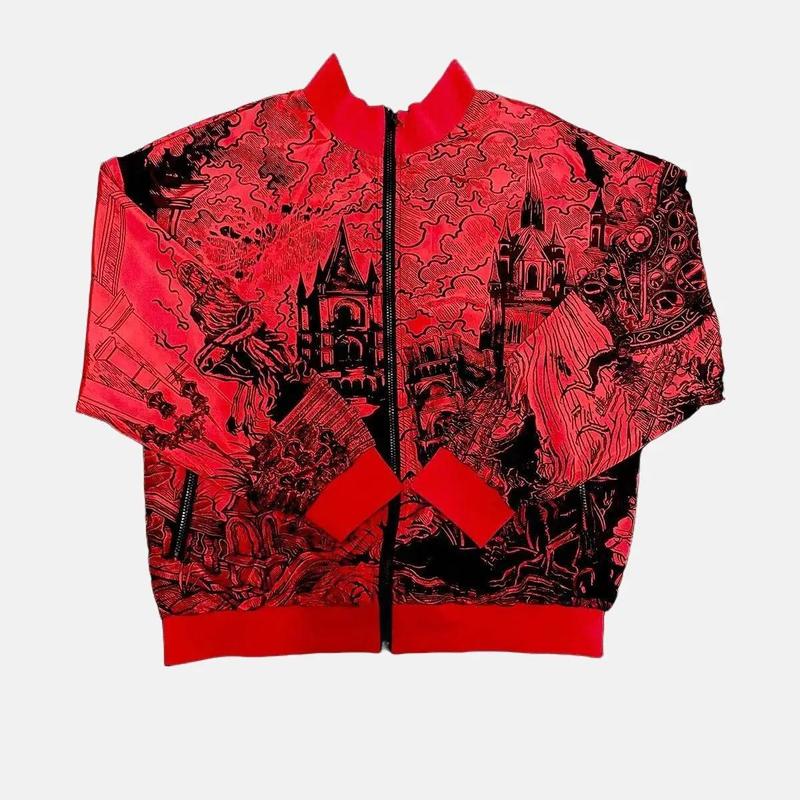 Bloodborne Reversible Bomber Jacket for Men - Menswear Coats