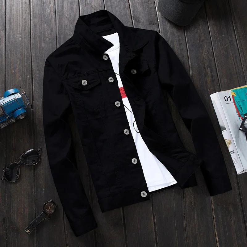 New Spring Autumn Denim Jacket For Men Trendy Korean Style Casual Baseball Uniform Versatile Couple Jacket