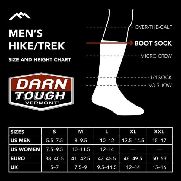 Darn Tough Merino Wool Boot Sock Cushion ( Olive ) | Unisex | Size L | Fabric Menswear Spandex Man Bowling Tropical