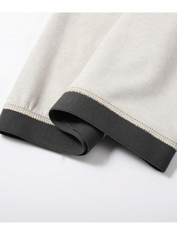 Wool Silk Autumn Winter Cold Essential Men's Thermal Underwear Trousers