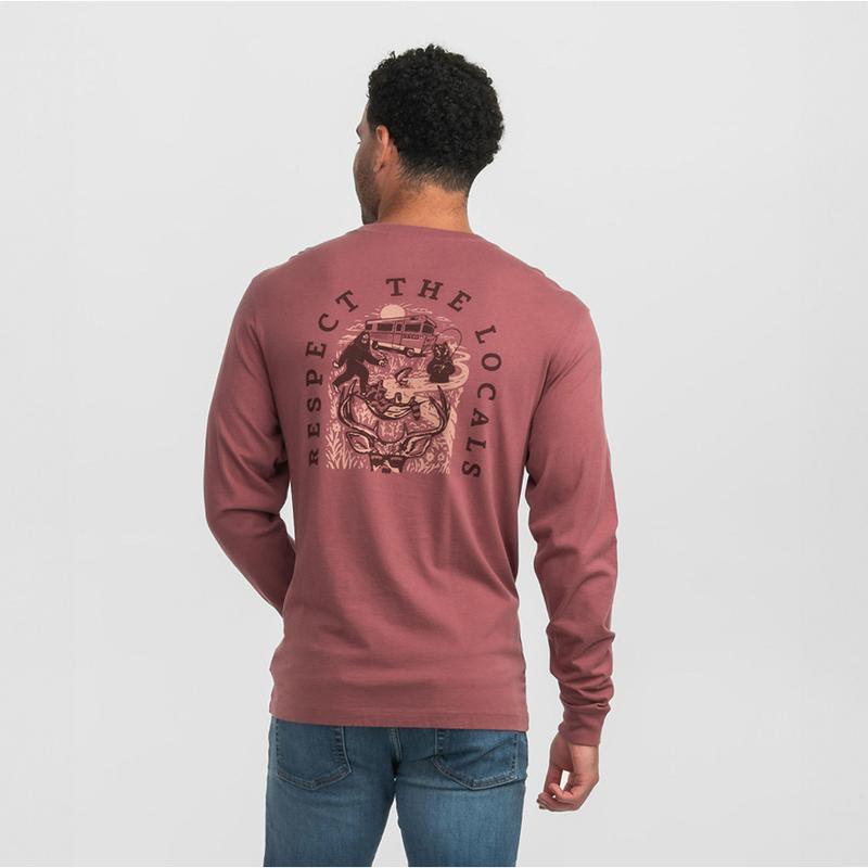 Men's Southern Shirt Long Sleeve Respect The Locals Shirt