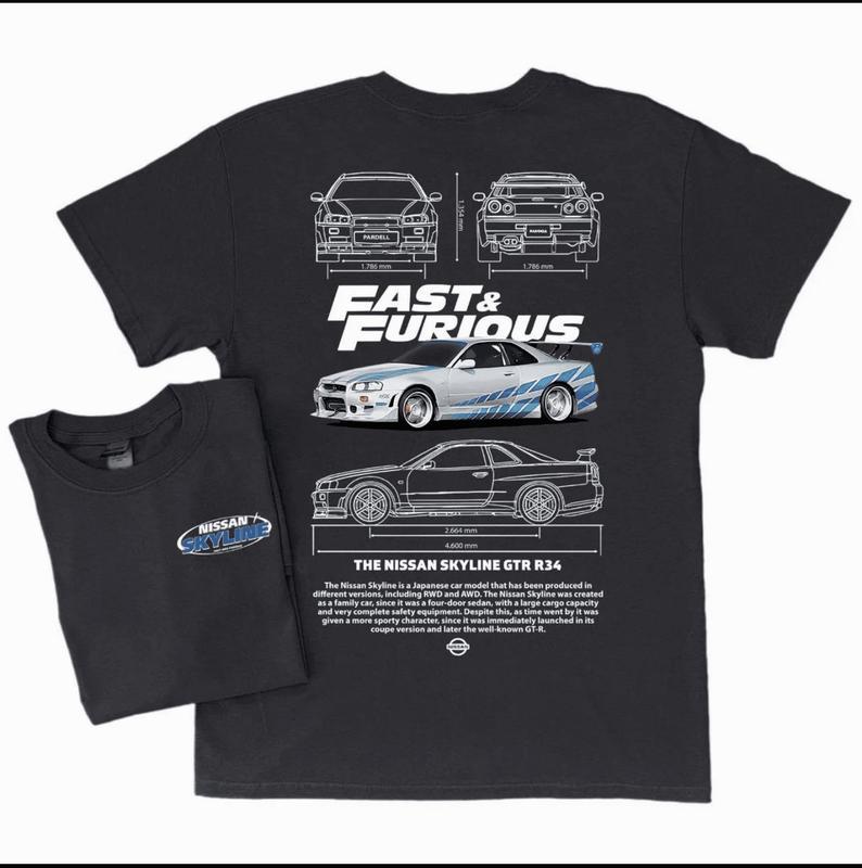 Fast N Furious Skyline Gtr-R34 Shirt, Wassup Bulett T Shirt, F & F Shirt, Tribute Paul S Walker Shirts, Gift for men women unnisex tshirt