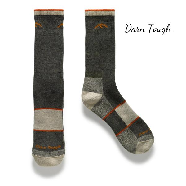 Darn Tough Merino Wool Boot Sock Cushion ( Olive ) | Unisex | Size L | Fabric Menswear Spandex Man Bowling Tropical