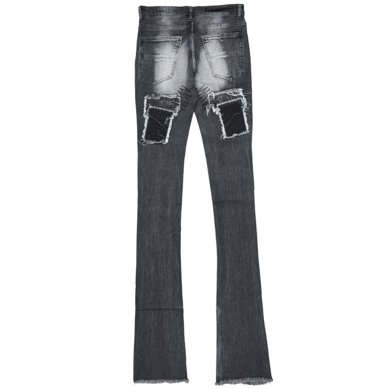 Camden Grey Super Stacked Flare Jean