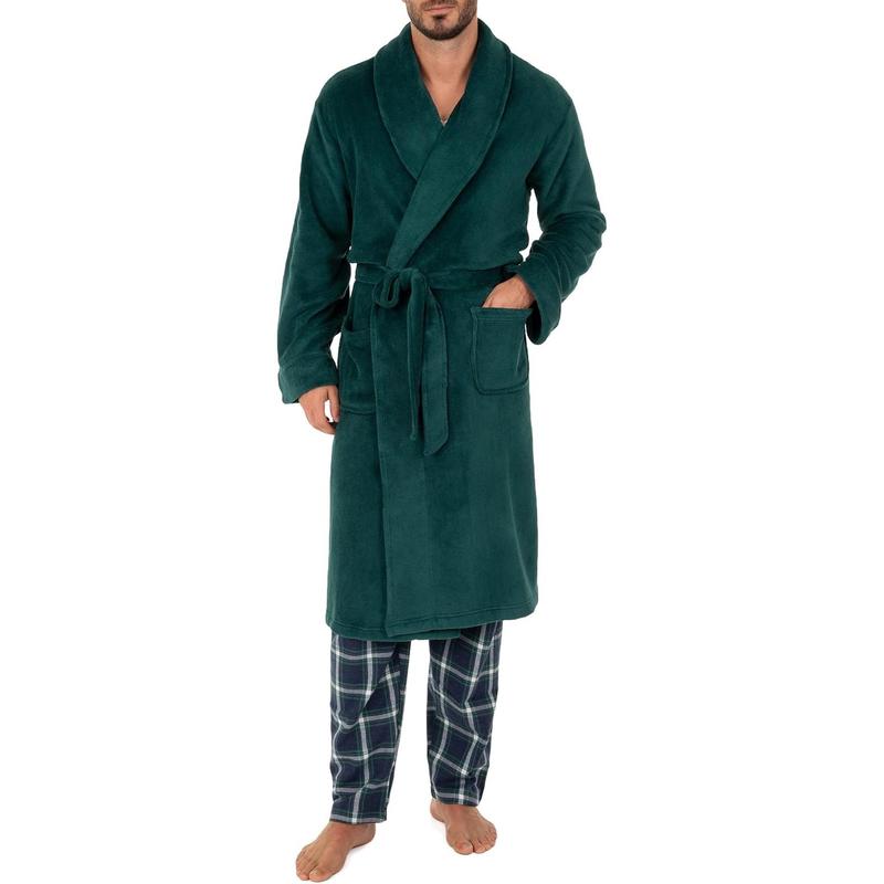 Men's Comfort-Soft Fleece Robe