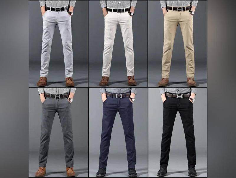 6 Colors Classic New Men's Cotton Elastic Slim Jeans Business Casual Fashion Comfortable Denim Pants High Quality Male Trousers