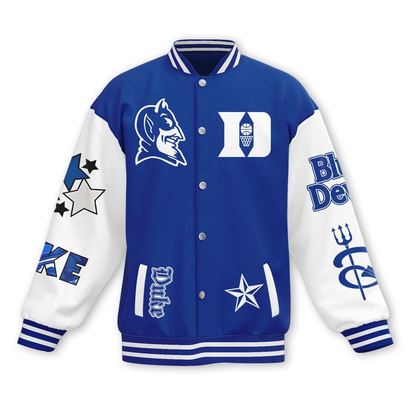 Duke Blue Devils Blue NCAA New Bomber Baseball Jacket For Fan