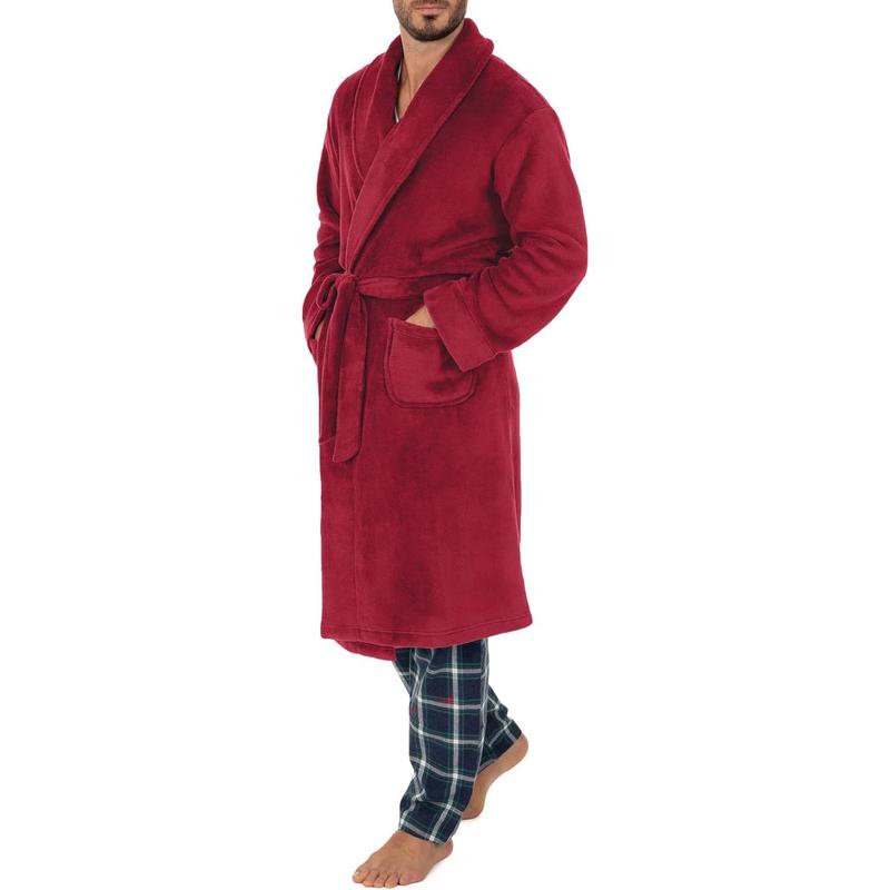 Men's Comfort-Soft Fleece Robe