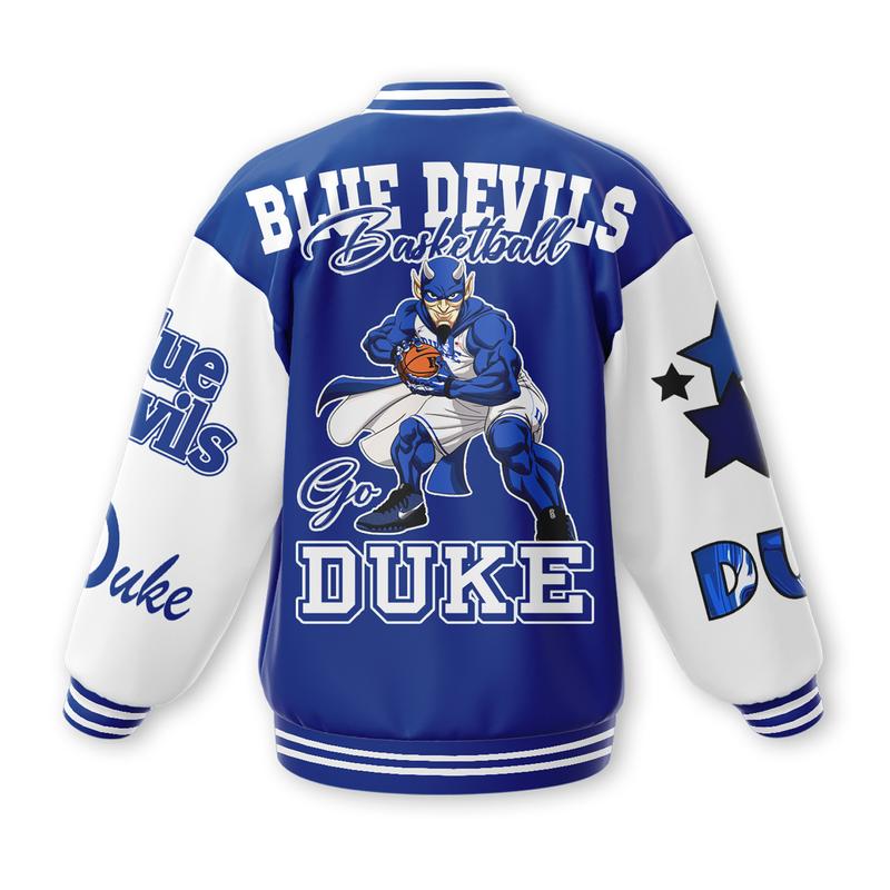 Duke Blue Devils Blue NCAA New Bomber Baseball Jacket For Fan