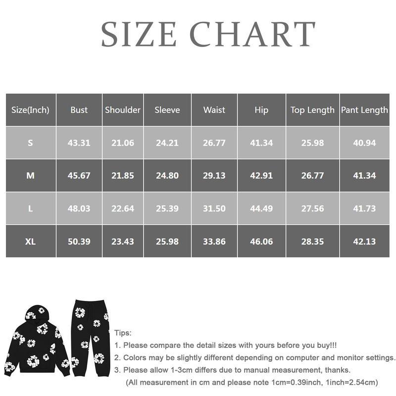 Puff flower print Hoodie Floral Puff Sleeves Lettering Print  Casual Vintage Pullover Harajuku Gothic Grunge Streetwear Menswear Stylish Denim Tears Hoodie Aesthetic Long Sleeve Hip Hop Looks Fashion with Vintage Prints