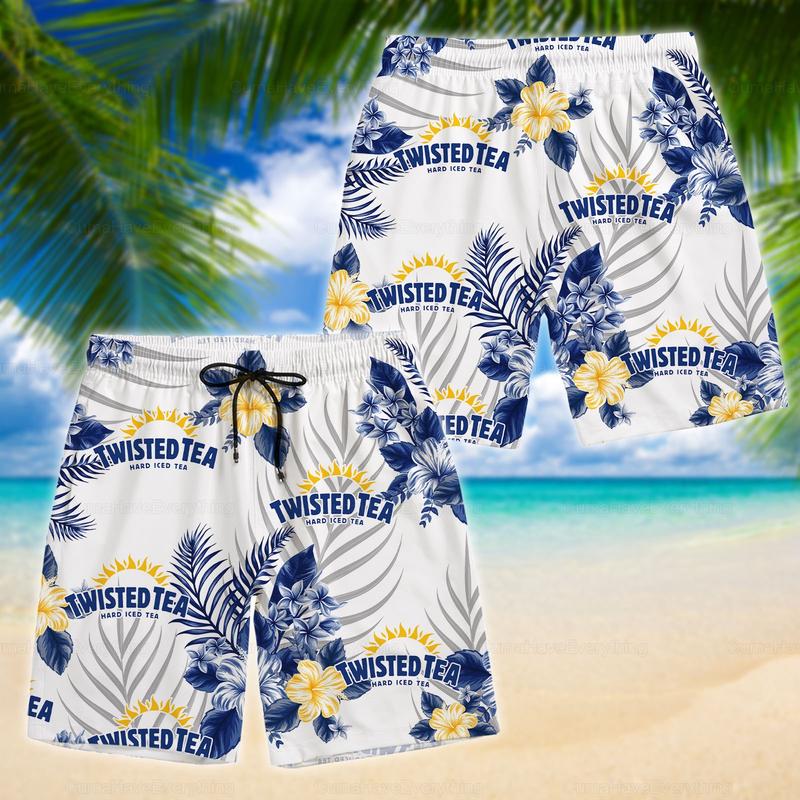 Twisted Tea Hawaiian Short, Twisted Tea Shorts, Summer Hawaiian Short, Men Shorts, Gift For Him