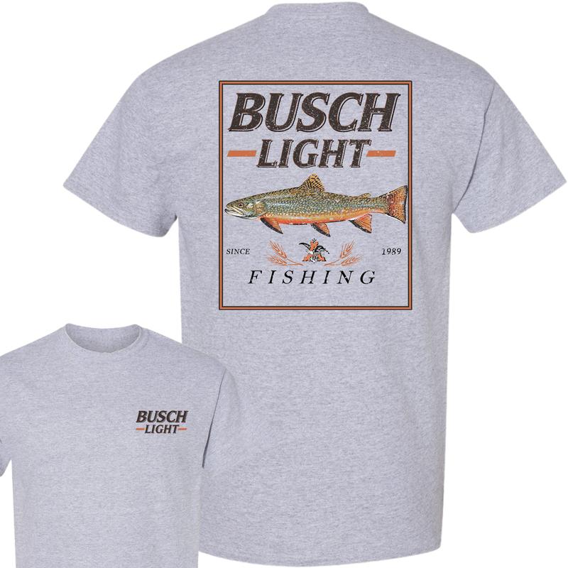 Busch Light Fishing Perch T-Shirt, Unisex T-Shirt, Full Color T-Shirt, For Men, For Women