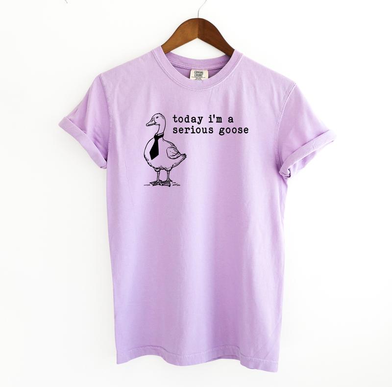 Serious Goose Funny Shirt, Meme Comfort Colors Shirt Menswear T-Shirt