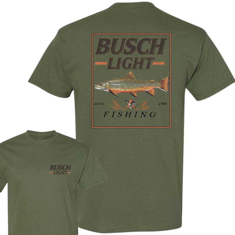 Busch Light Fishing Perch T-Shirt, Unisex T-Shirt, Full Color T-Shirt, For Men, For Women