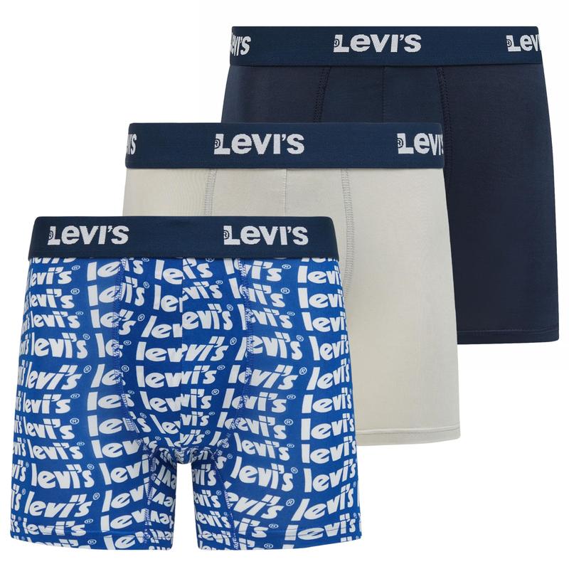 Levi's Mens Underwear Microfiber Boxer Brief for Men Ultra Soft 3 Pack