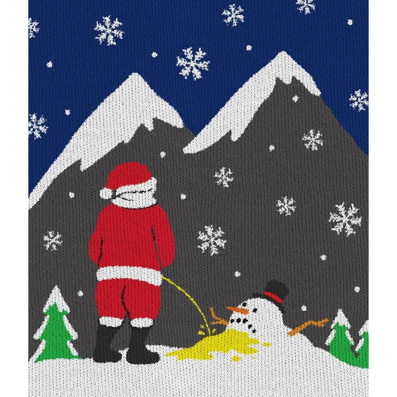 Men's Melting Snowman Ugly Christmas Sweater