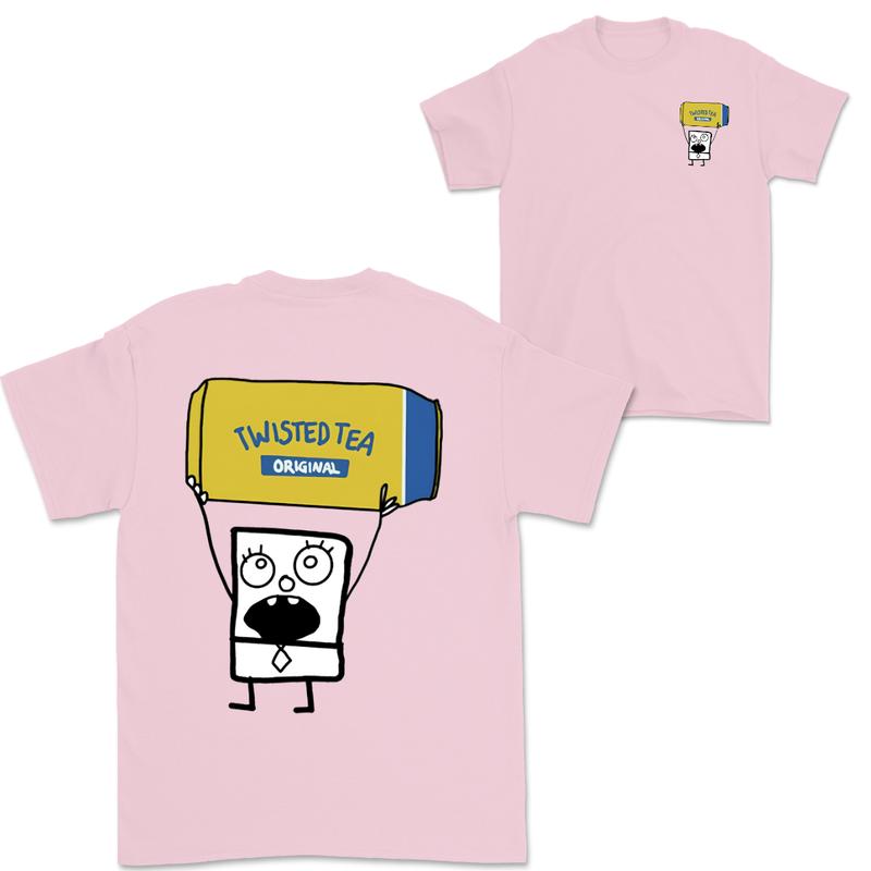 Doodlebob Twisted Tea Essential 2 Sided T-Shirt, Funny Drinking T-Shirt, Summer T-Shirt, Full Color T-Shirt, Unisex T-Shirt, For Men, For Women, Gift For All Menswear Top