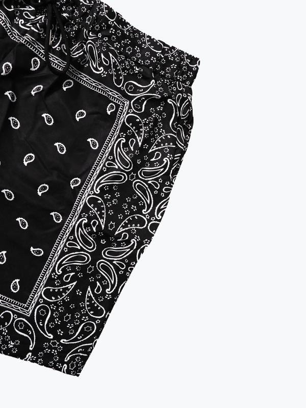  Paisley Print Drawstring Waist Shorts, Regular Fit Casual Pocket Shorts for Daily Wear, Men's Bottoms for All Seasons