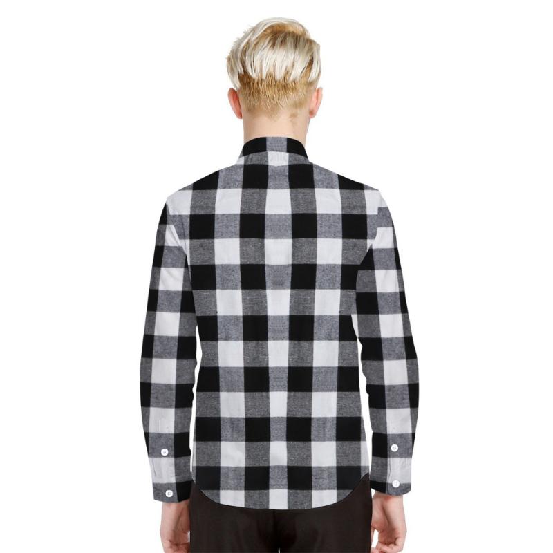 Men's Classic Plaid Flannel Shirt - Soft, Long Sleeve with Button-Down Collar & Chest Pockets | Perfect for Casual Wear & Outdoor Activities