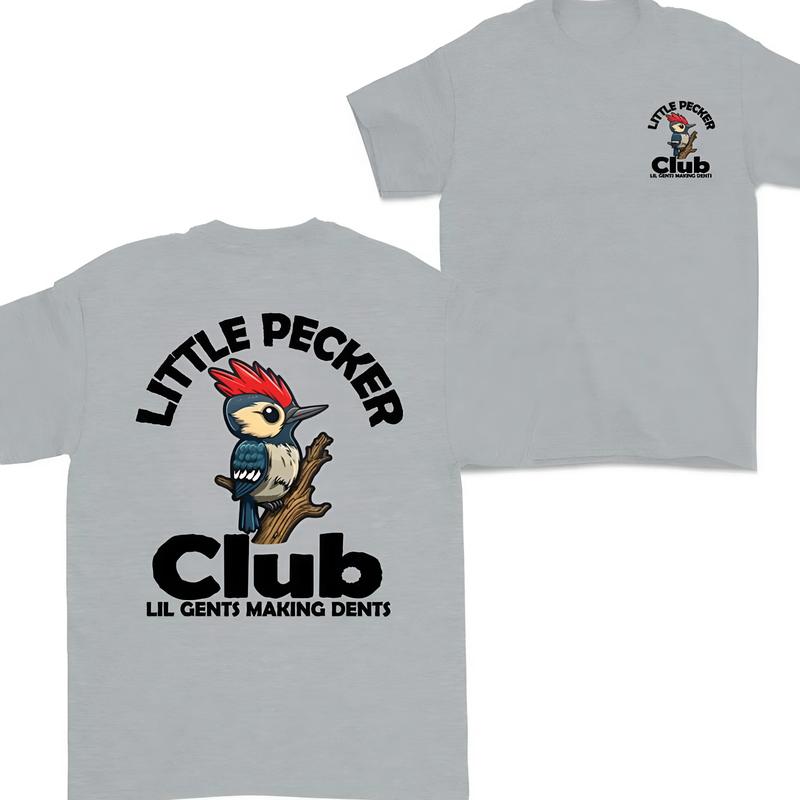 Little Pecker Club Men's T-shirt, Little Pecker Club UL Gents Making Dents Tshirt, Vintage Tee, Unisex Tshirt, For Men 2 side.