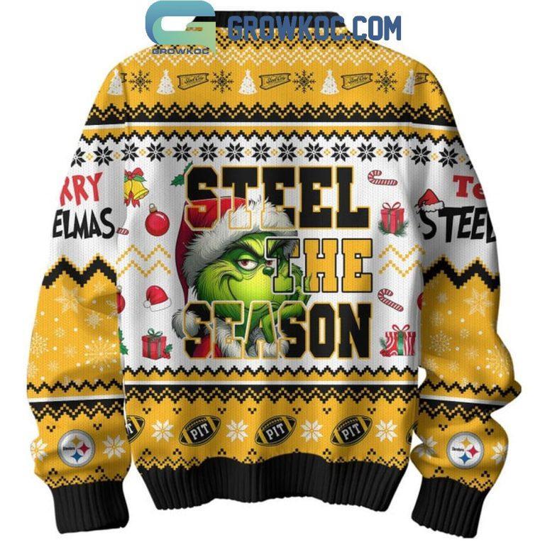 Steelers Steel The Season Ugly Sweater, Christmas Sweater, Retro Trendy Ugly Sweater, Sweater Lover Gift For Dad Gift For Mom Outfit For Family Holiday Retro Trendy Ugly Sweater, Sweater Lover Gift For Dad Gift For Mom Outfit For Family Holiday