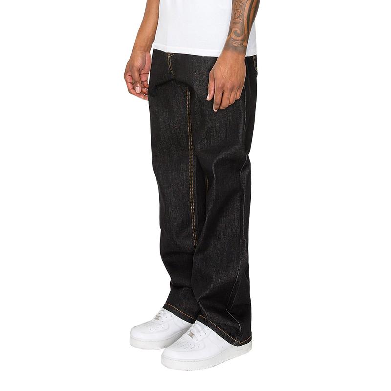 Men's Essential Baggy Raw Denim Jeans