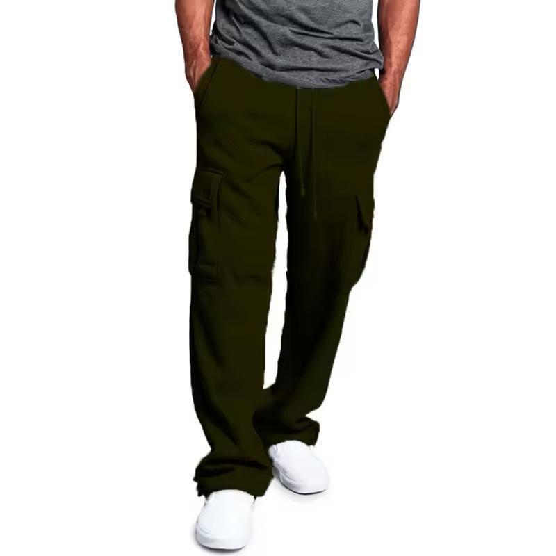 PROCLUB Men's Heavyweight Cargo Sweatpants PRO CLUB Casual Fleece Pants Hip Hop Harem Casual Regular Fit Big and Tall Plain Black Gray Charcoal Fabric Menswear Pocket Elastic Polyester Relaxed Fit Thick Utility Cotton Flagship Track