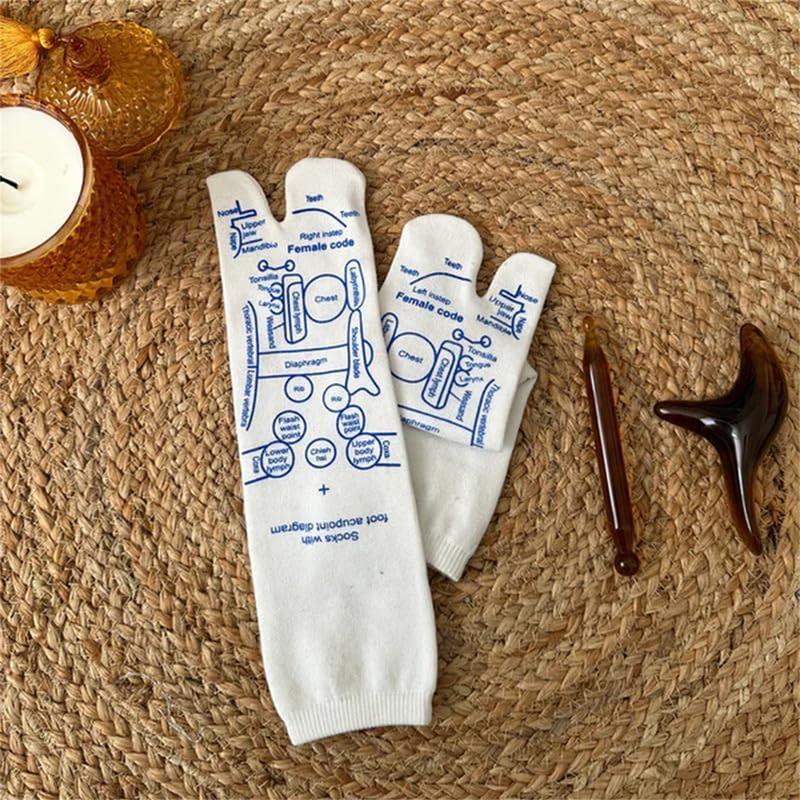 [Reflexology Socks Tool Set]  Thanksgiving Gift, Acupressure Socks with Tool Foot Pain Relief, Foot Massage Socks for Women and Men