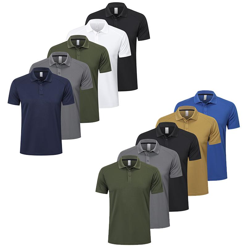 Mens Polo Shirts Moisture Wicking Short Sleeve Performance Quick Dry Athletic Golf Shirts，2024 Men's Polo Shirt Hot Selling New Item