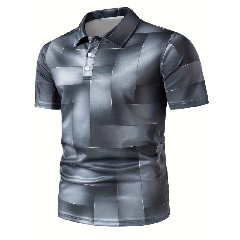 Fashionable Men's Short Sleeve Button-Down Shirt - Lightweight and Comfortable, Quick Drying Summer Essential - Available in Multiple Colors, Men's Casual Style Collar Menswear Stretch Tops Plaid Polo Fabric Tropical Fabric Tropical tiktok shop store