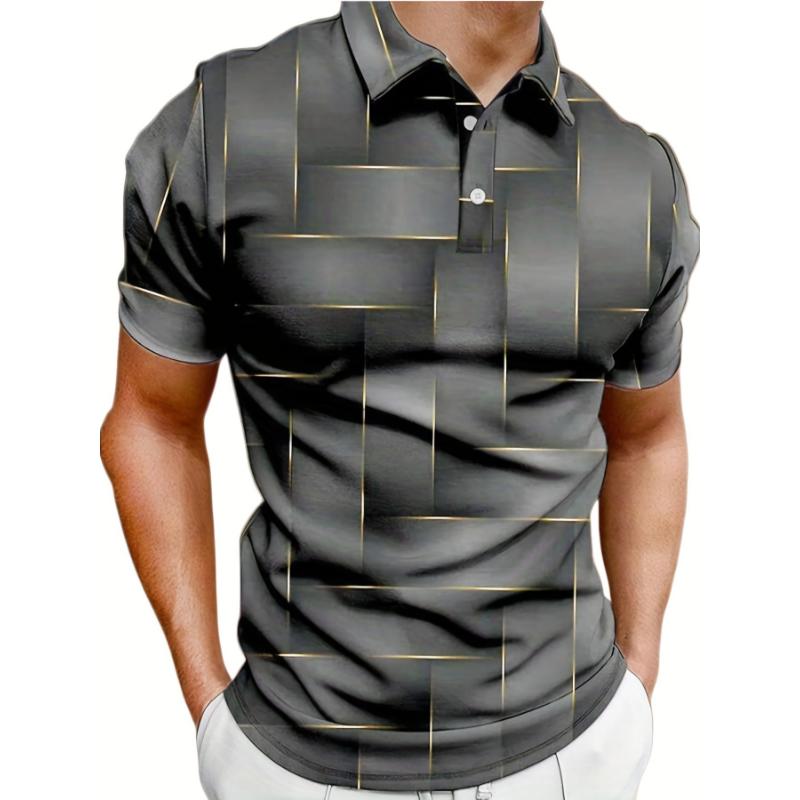 Fashionable Men's Short Sleeve Button-Down Shirt - Lightweight and Comfortable, Quick Drying Summer Essential - Available in Multiple Colors, Men's Casual Style Collar Menswear Stretch Tops Plaid Polo Fabric Tropical Fabric Tropical tiktok shop store