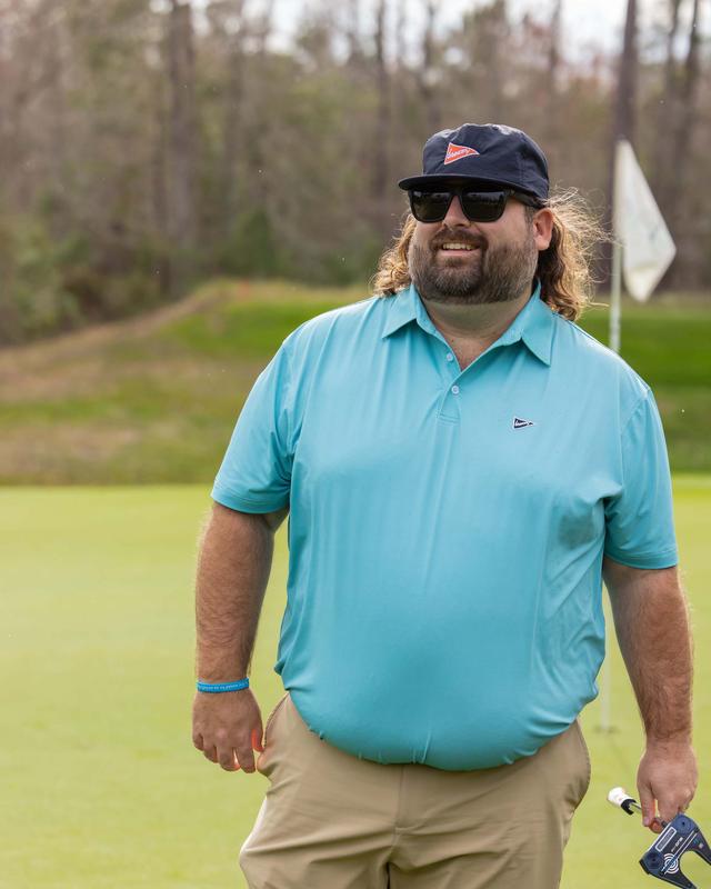 The Blue & Green Stripe Polo