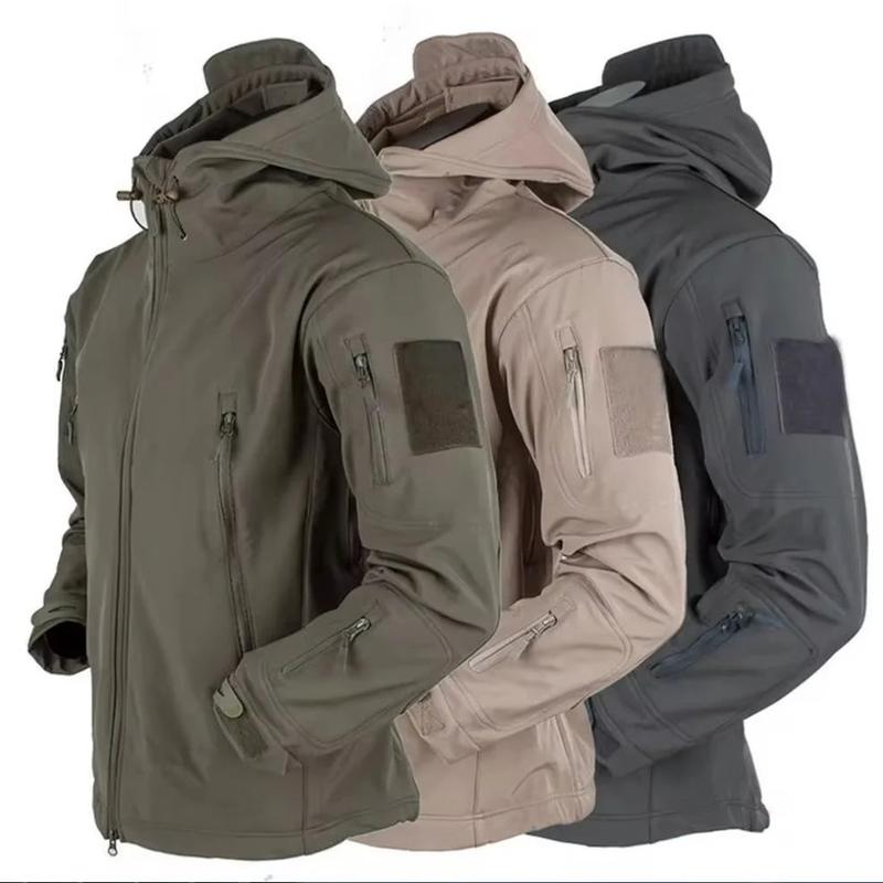 Shark Skin Soft Shell Jackets: Men's Tactical Windproof Waterproof Jacket