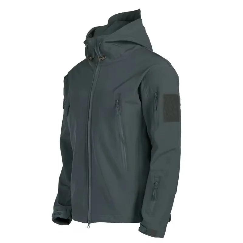 Shark Skin Soft Shell Jackets: Men's Tactical Windproof Waterproof Jacket