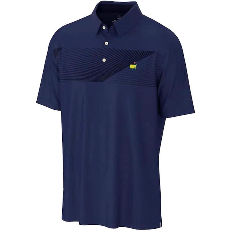 Peter Millar Authentic Masters Tech 2024 Men's Navy Blue Performance Golf Polo Shirt