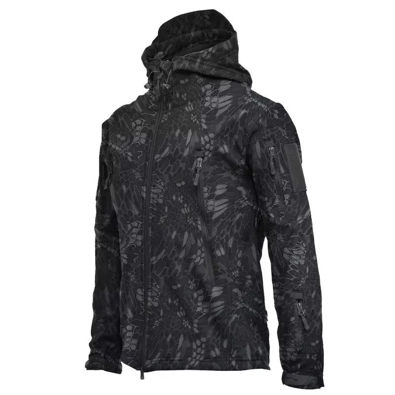 Shark Skin Soft Shell Jackets: Men's Tactical Windproof Waterproof Jacket