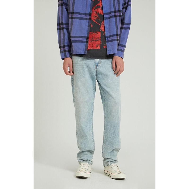 PacSun Men's Light Indigo Straight Jeans