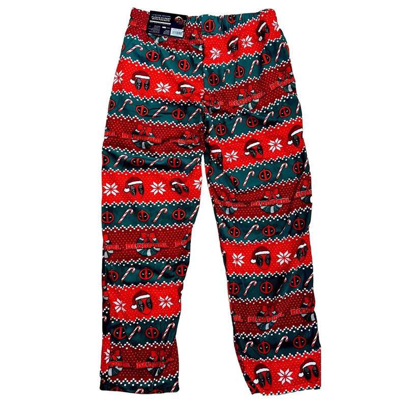 00DEADPOOL00 Lounge Pants Pajama  Fleece Pants 00POCKETS00 LT ED Christmas Mens M