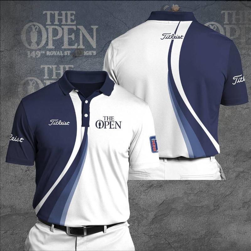 The Open Championship Titleist Polo Shirt Golf Shirt 3D For Men Dad Friend, Fan Gift