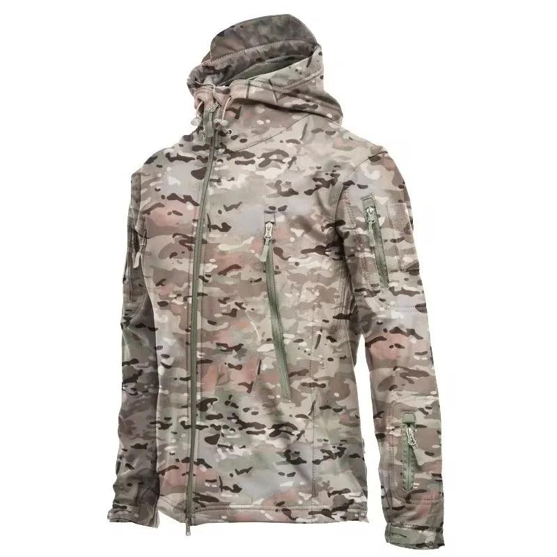 Shark Skin Soft Shell Jackets: Men's Tactical Windproof Waterproof Jacket