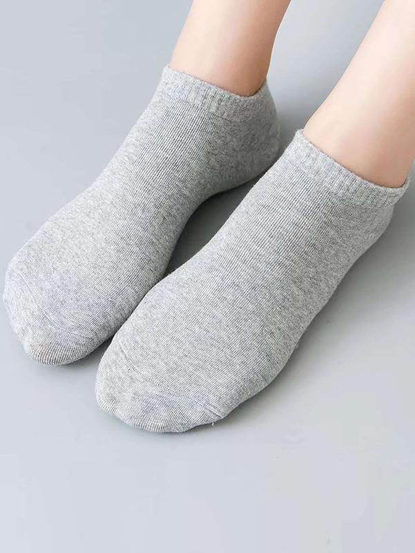 6 Pairs Solid Ankle Socks – Comfortable, Durable, Everyday Socks for Men & Women, Perfect for Casual Wear or Sports