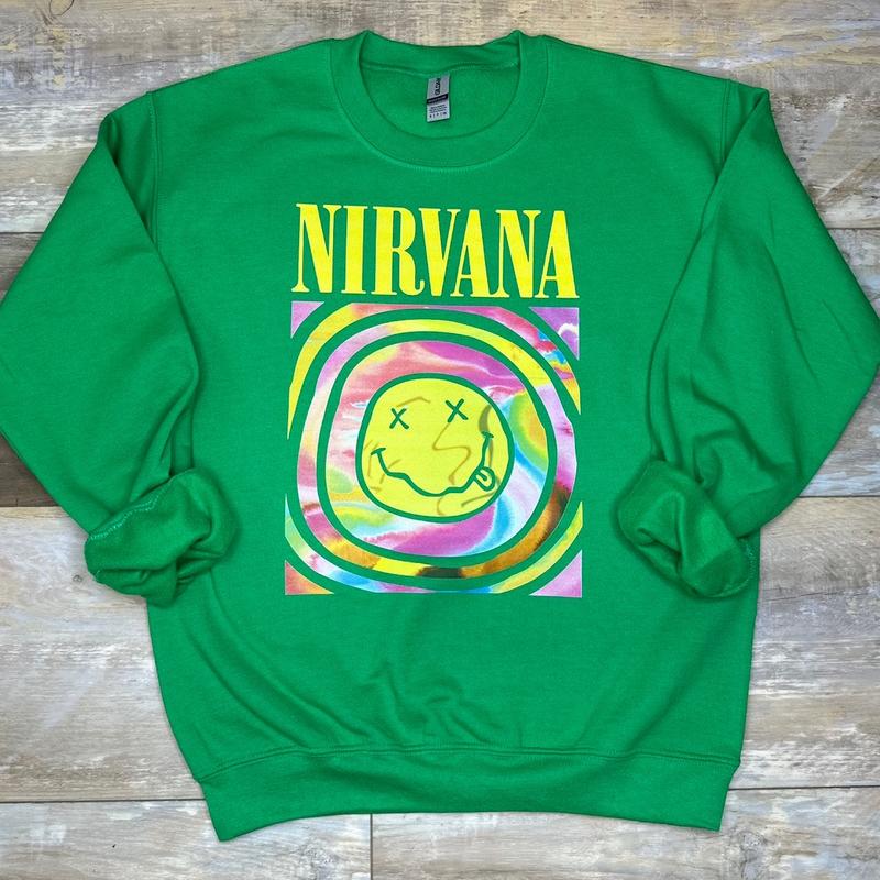 Nirvana Smiley Crewneck Sweatshirt