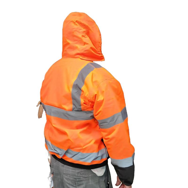 MEN'S AND WOMEN'S High Visibility Safety Bomber Jacket with Quilted Insulation (SIZE WELL)