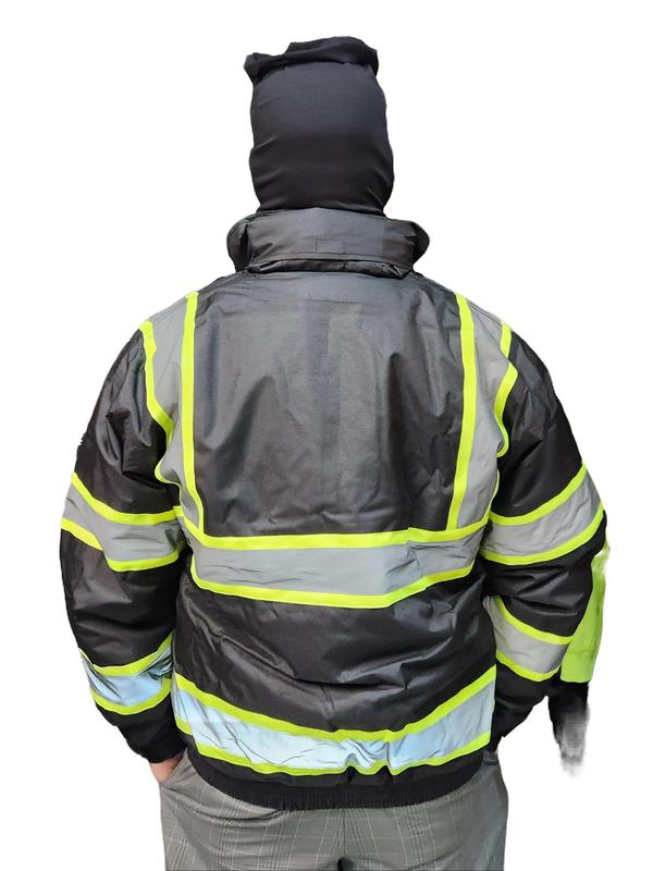 MEN'S AND WOMEN'S High Visibility Safety Bomber Jacket with Quilted Insulation (SIZE WELL)