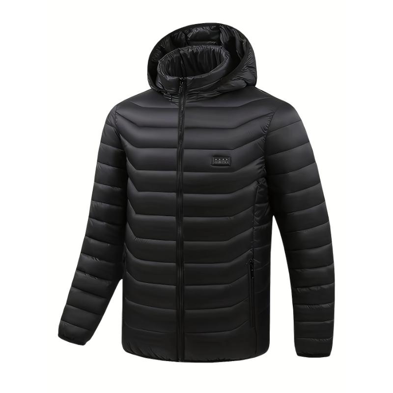 Men's Smart Heating Jacket - 21 Zones, Adjustable Temperature, Electric Warmth for Winter Comfort & Relaxation