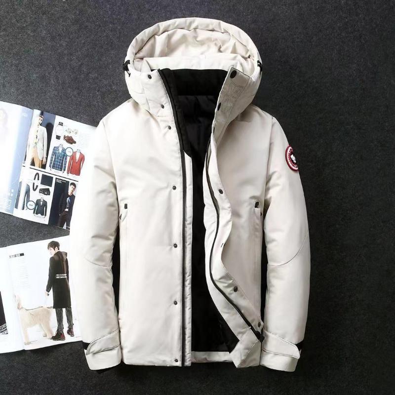 New Men's Down Jacket Men's Short Winter Thickened Goose Down Jacket Trendy Youth Korean Style Jacket Casual Menswear Coats Long Sleeve