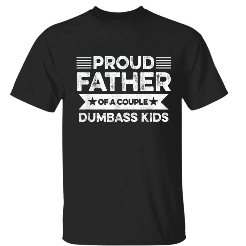 Proud Dad of a Goofy Couple - Classic Father's Day T-Shirt for Men Women's Fashion - Good Material, Great Product Dad's Gift - Classic Men's T-Shirt Cotton Embroidered Love of Sports Menswear Top Collar Sweatshirt